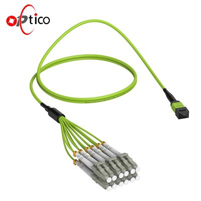 12 Cores Fiber Patch-kabel MPO till LC Breakout Type